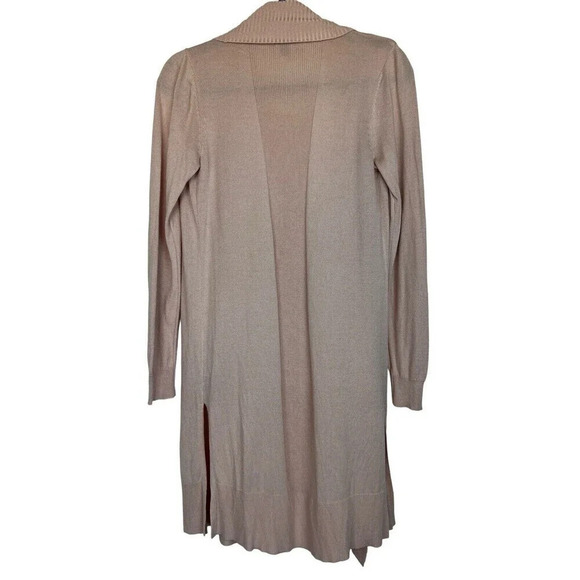 Worthington Long Sleeve Duster Cardigan Light Pink Size Small Career Casual - Picture 4 of 4